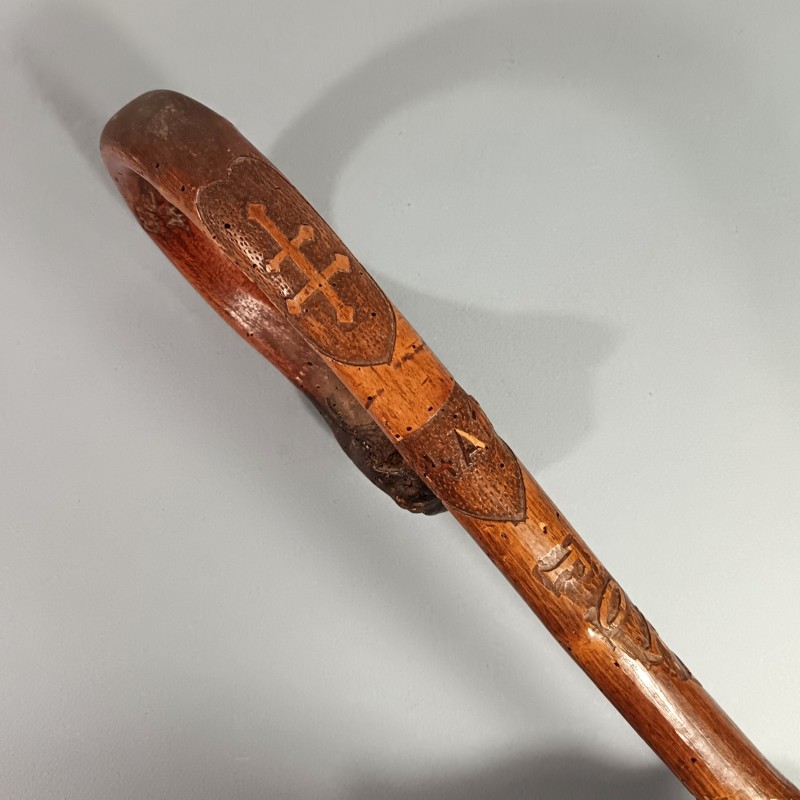 CANE ARTISANAT SOUVENIR DES POILUS DE LA GRANDE GUERRE MARQUEE 14 A 17 FORET DE PARR (PARROY - MEURTHE ET MOSELLE)
